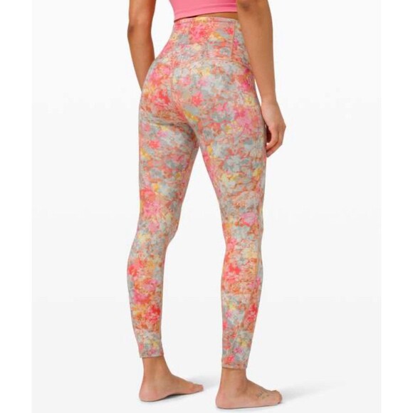 Lululemon Align Pant Women’s 6 Floral Inflorescence Multi High Rise Leggings - Picture 2 of 10